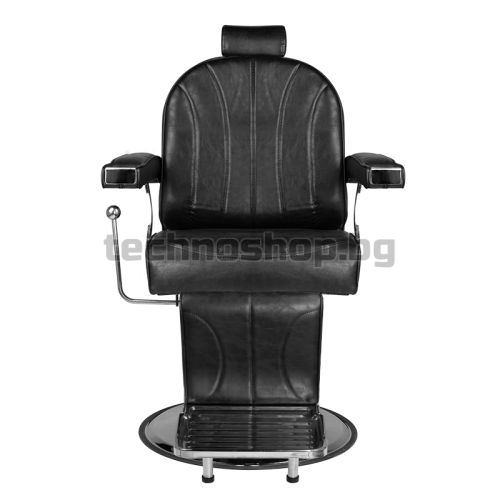 Бръснарски стол - черен Hair System SM138 