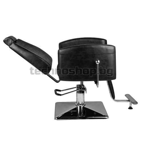 Бръснарски стол - черен Hair System SM184 