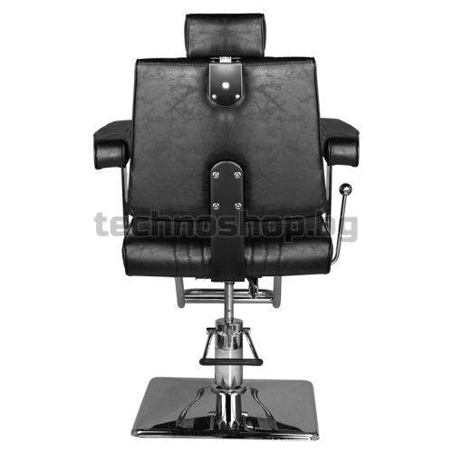 Бръснарски стол - черен Hair System SM185 