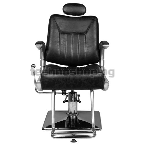 Бръснарски стол - черен Hair System SM182 