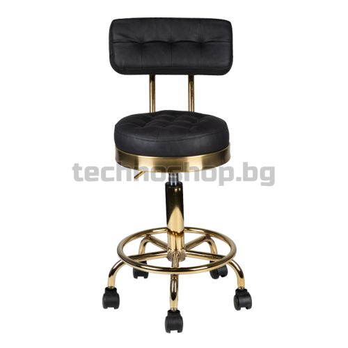 Козметичен стол - златно/черен AM-830