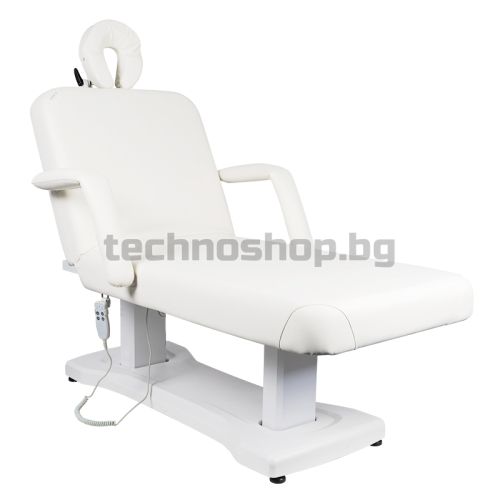 Електрическо легло за масаж с 3 мотора - бяло Azzurro 819A