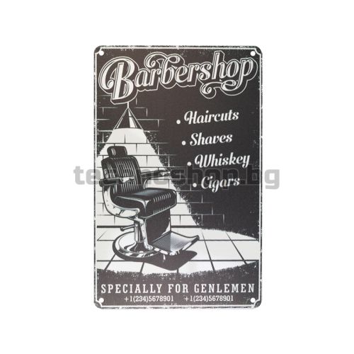 Декоративна дъска за бръснар Barbershop Specially for Genlemen - B053