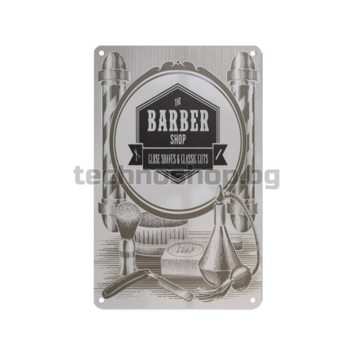 Декоративна дъска за бръснар The Barber Shop Close Shaves & Classic Cuts - C010