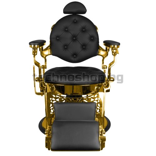 Бръснарски стол - златно/черен Gabbiano Giulio