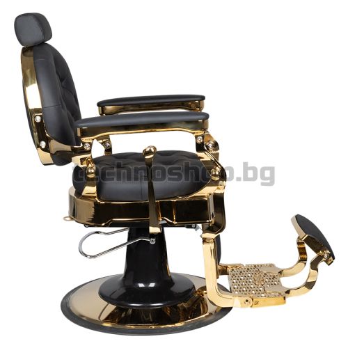 Бръснарски стол - златен/черен Gabbiano Claudius