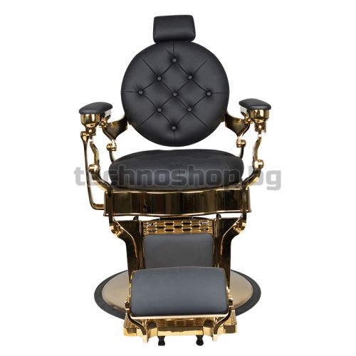 Бръснарски стол - златен/черен Gabbiano Claudius