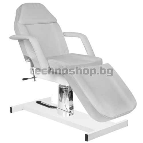 Хидравличен козметичен стол - сив Classic 210