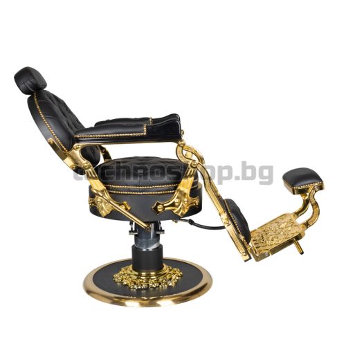 Бръснарски стол - златен/черен Gabbiano Cesare