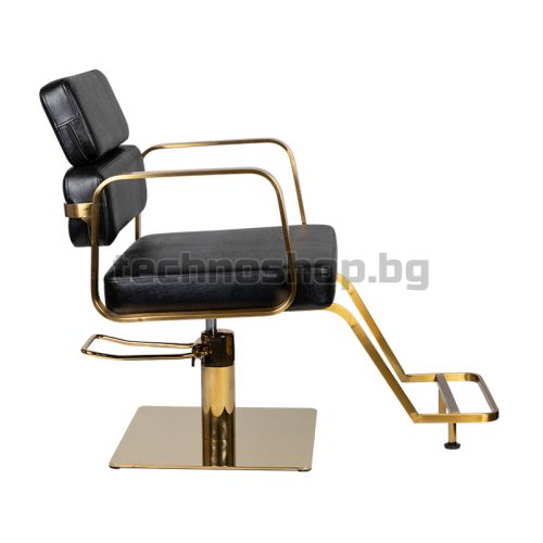 Фризьорски стол - златен/черен Gabbiano Porto