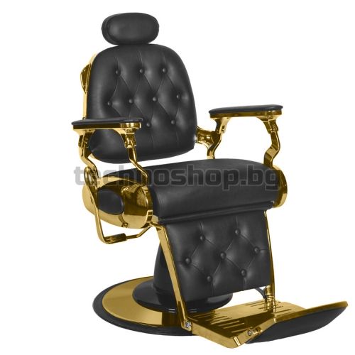 Бръснарски стол - златно/черен Gabbiano Francesco