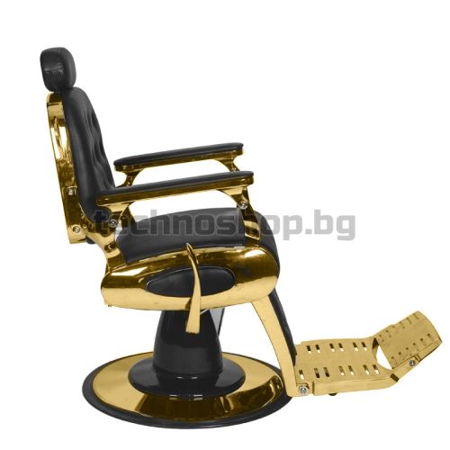 Бръснарски стол - златно/черен Gabbiano Francesco