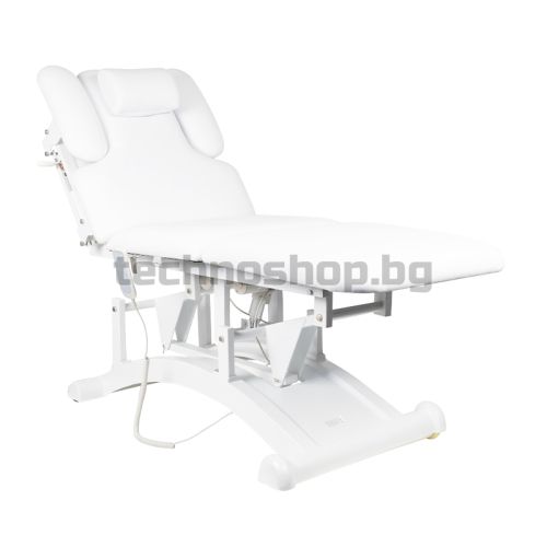 Електрическо легло за масаж с 3 мотор - бяло 165
