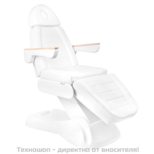Електрически козметичен стол с 3 мотора - бял Lux 273B