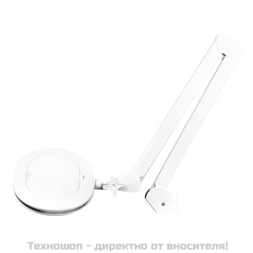 Лампа лупа с държач на винт и възможност за регулиране на светлината - бяла Elegante 6028 60 LED SMD 5D