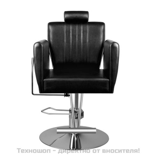 Бръснарски стол - черен Hair System 0-179 
