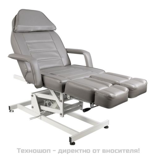 Електрически козметичен стол с 1 мотор - сив Azzurro 673AS Pedi