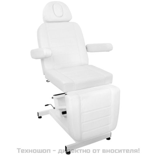 Електрически козметичен стол с 1 мотор - бял Azzurro 705