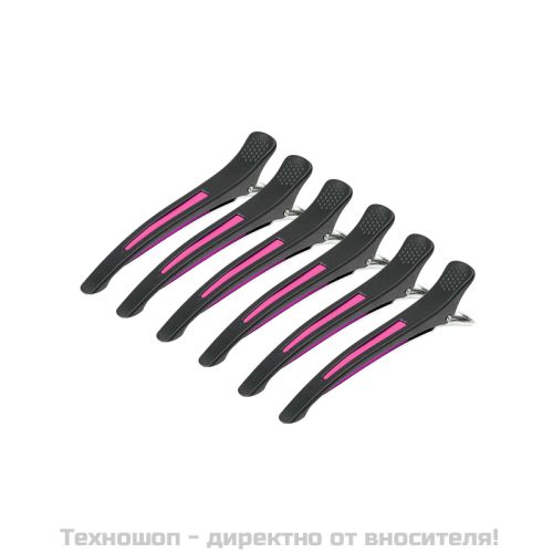 Щипки за коса за коса - неон E-13 6 бр. 11,5 см