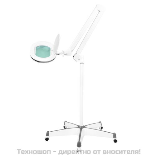 Лампа лупа със стойка и възможност за регулиране на светлината - бяла Elegante 6028 60 LED SMD 5D