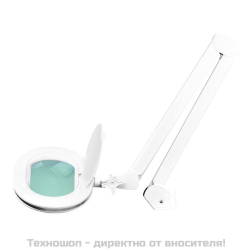 Лампа лупа със стойка и възможност за регулиране на светлината - бяла Elegante 6028 60 LED SMD 5D
