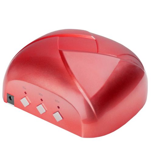 Козметична лампа за изсушаване на лак с таймер и сензор - червена UV Dual LED 36W