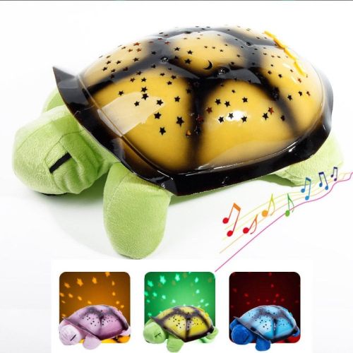 Детска нощна лампа тип костенурка - музикална