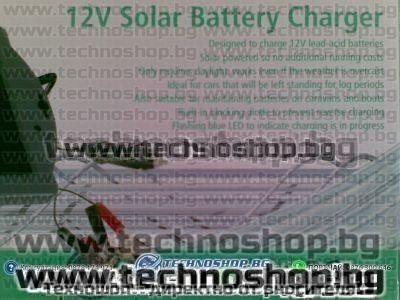 Соларни зарядни-12V- за АВТОакумулатори, Лаптопи, Аудио, ТВ и др.