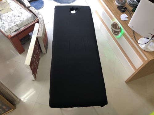 Покривало за масажна кушетка - черен цвят
