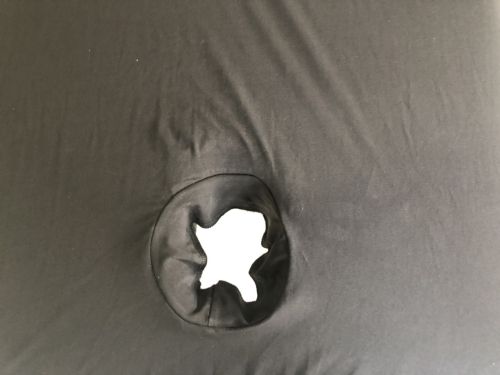 Покривало за масажна кушетка - черен цвят