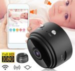 Мини шпионска камера A9, с магнитна основа и WIFI - 7