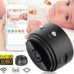 Мини шпионска камера A9, с магнитна основа и WIFI - 7