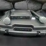 Два безжични микрофона с приемник SM58 Vocal artist Uhf в куфарче - 1