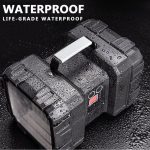 Мощен акумулаторен LED фенер W844 - 5