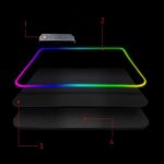 Осветителна RGB подложка за мишка - 3