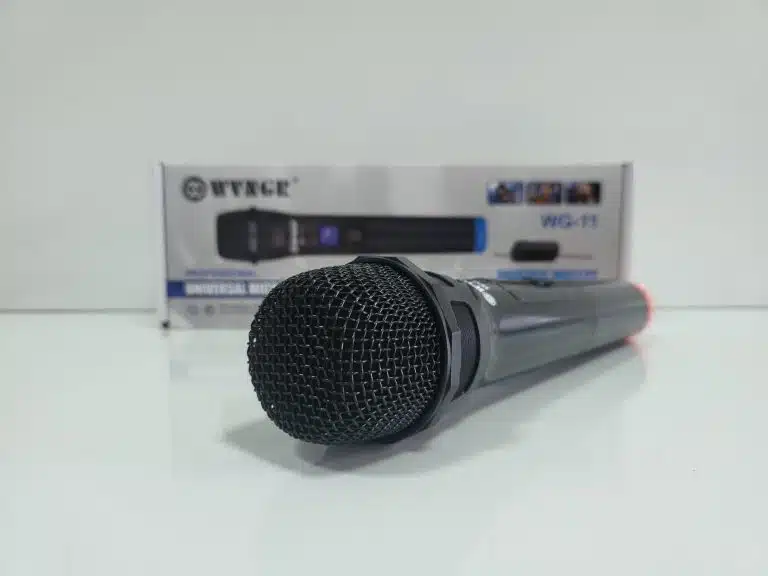 Безжичен микрофон WG-11, динамичен, предавател, приемник, JACK 6.3mm - 8
