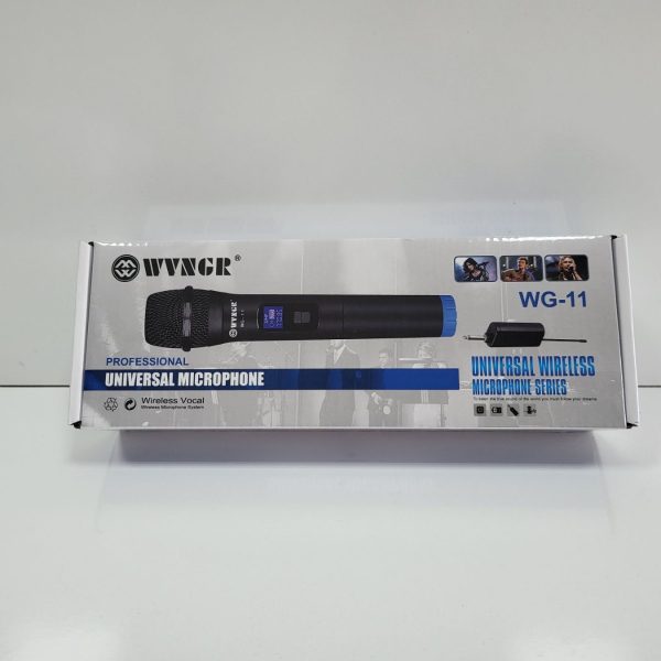 Безжичен микрофон WG-11, динамичен, предавател, приемник, JACK 6.3mm - 1