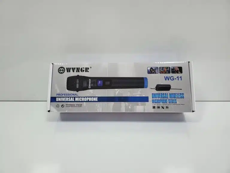 Безжичен микрофон WG-11, динамичен, предавател, приемник, JACK 6.3mm - 1
