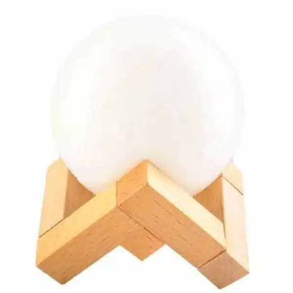 Нощна лампа с формата на луна – малка, диаметър 8 см. - 6