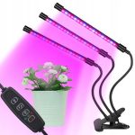 UV лампа за отглеждане на растения с 3 гъвкави крака – 40W - 1