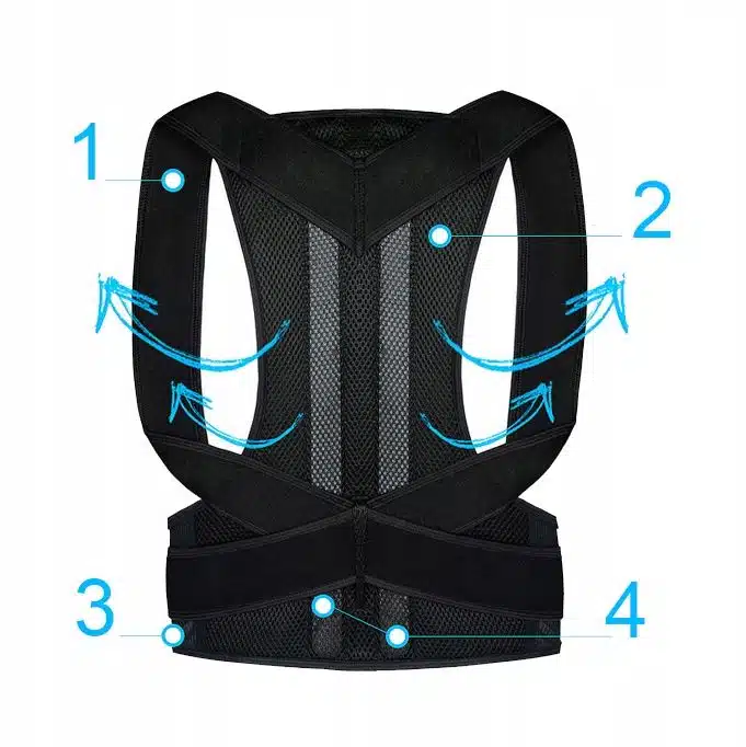 Коректор за гръб с регулируеми презрамки, унисекс - 12