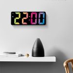 LED часовник с функция будилник с RGB подсветка - 4