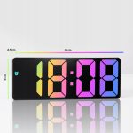 LED часовник с функция будилник с RGB подсветка - 12