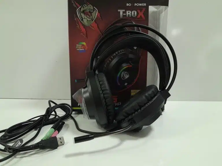 Гейминг слушалки с микрофон Roxpower T-Rox STGH707, RGB - 4