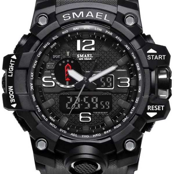 Спортен часовник SMAEL 1545 Black, черен цвят - 1