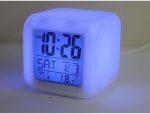Светещ будилник с LED светлини – различни цветове - 2