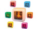 Светещ будилник с LED светлини – различни цветове - 3
