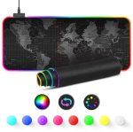 Светеща подложка за лаптоп RGB-1 – Карта на света – 80х30 см. - 1