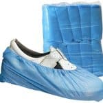 Еднократни калцуни CPE 15×41 см, плътност 0.03 мм, син цвят - 1