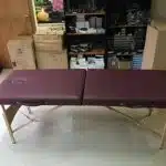 Двусекторно масажно легло – бюджетен модел масажна кушетка – бордо